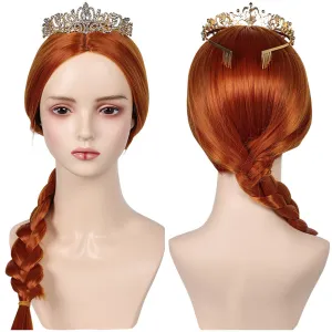 Shrek Fiona Cosplay Wig Headband Heat Resistant Synthetic Hair Carnival Halloween Party Props