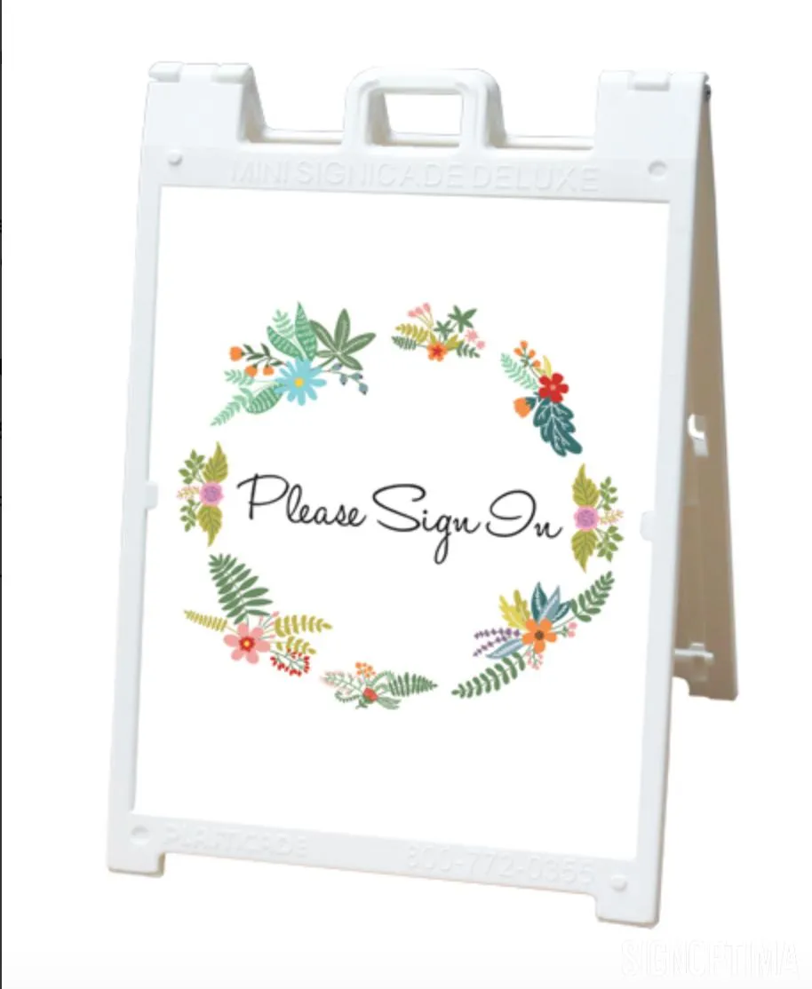 SignOptima™️ Mini Signicade Delux A-Frame Sign Holder