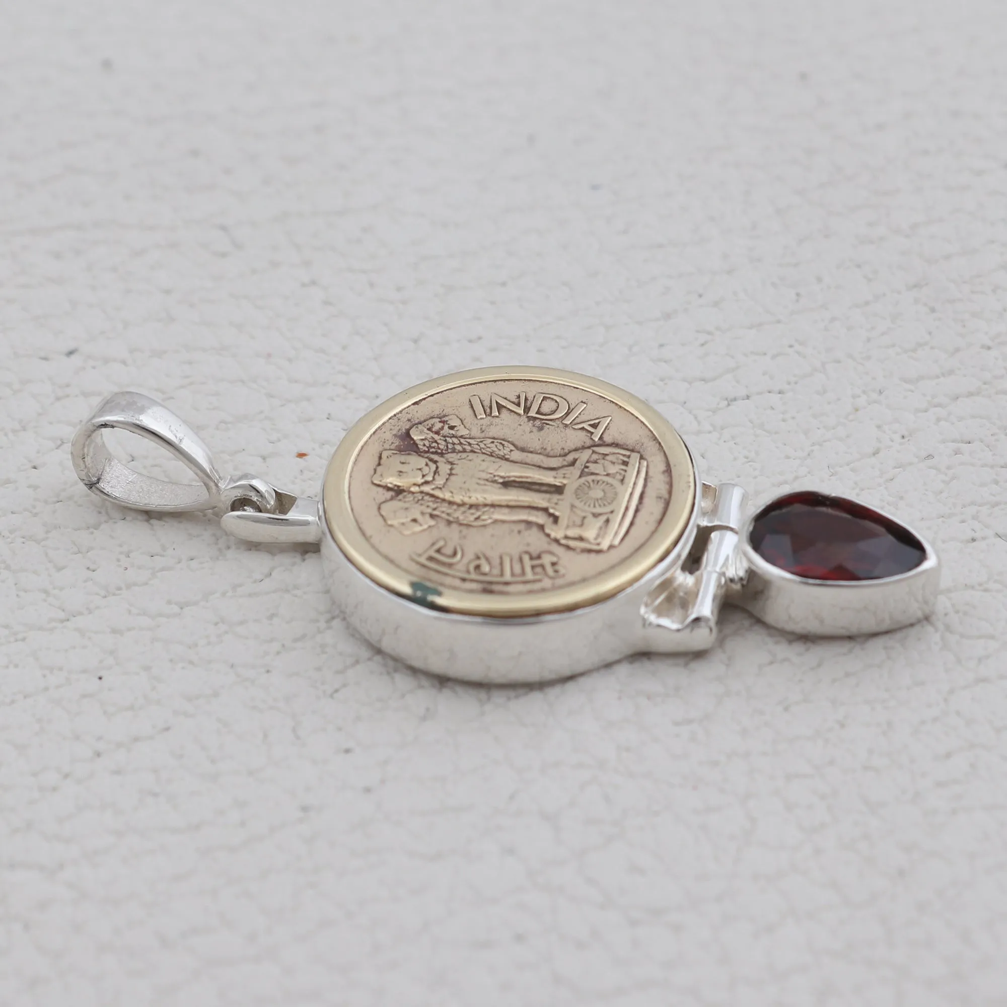 Silver Coin Designer Pendant