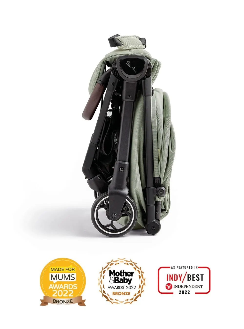 Silver Cross Clic Stroller and Footmuff - Sage