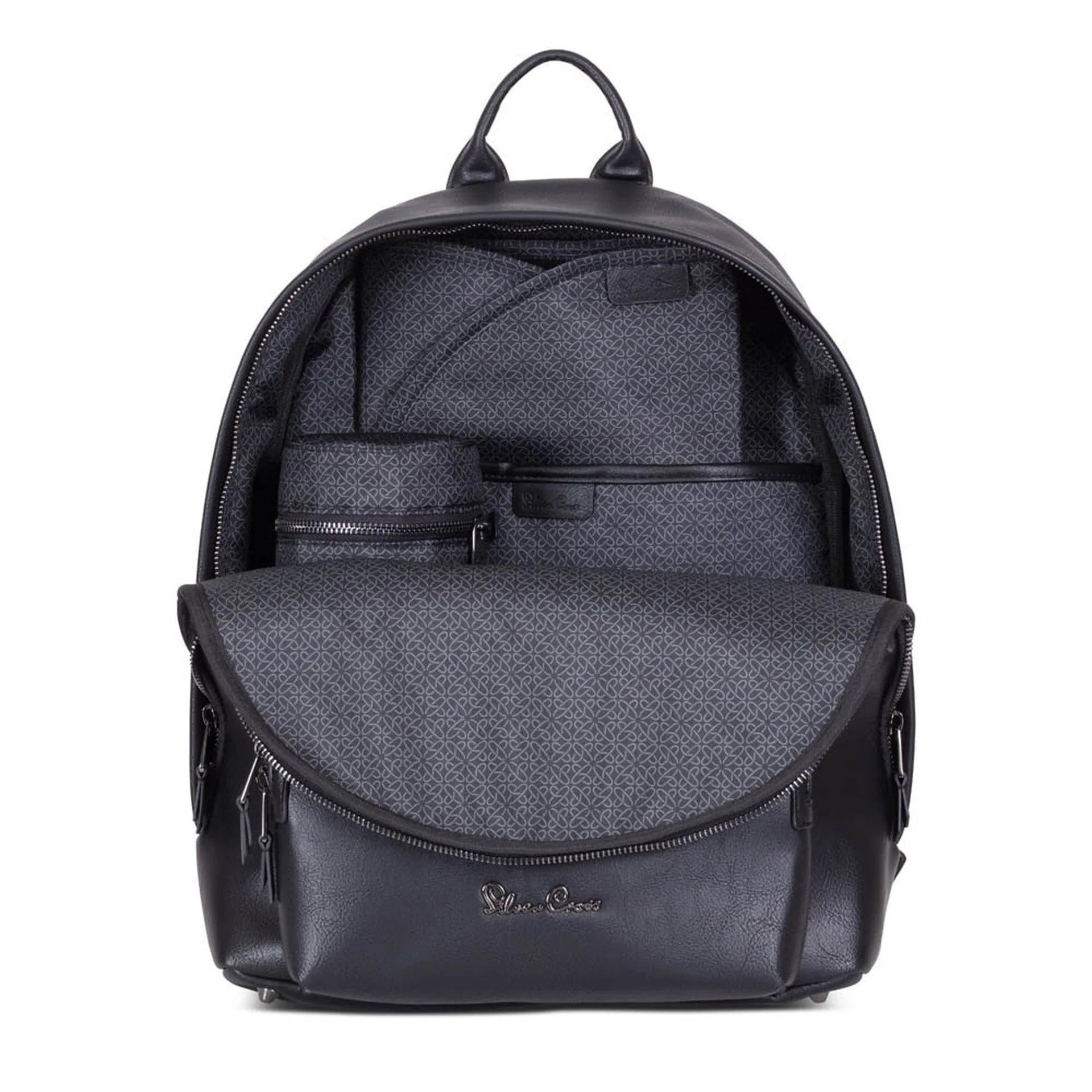 Silver Cross Vegan Leather Rucksack - Black