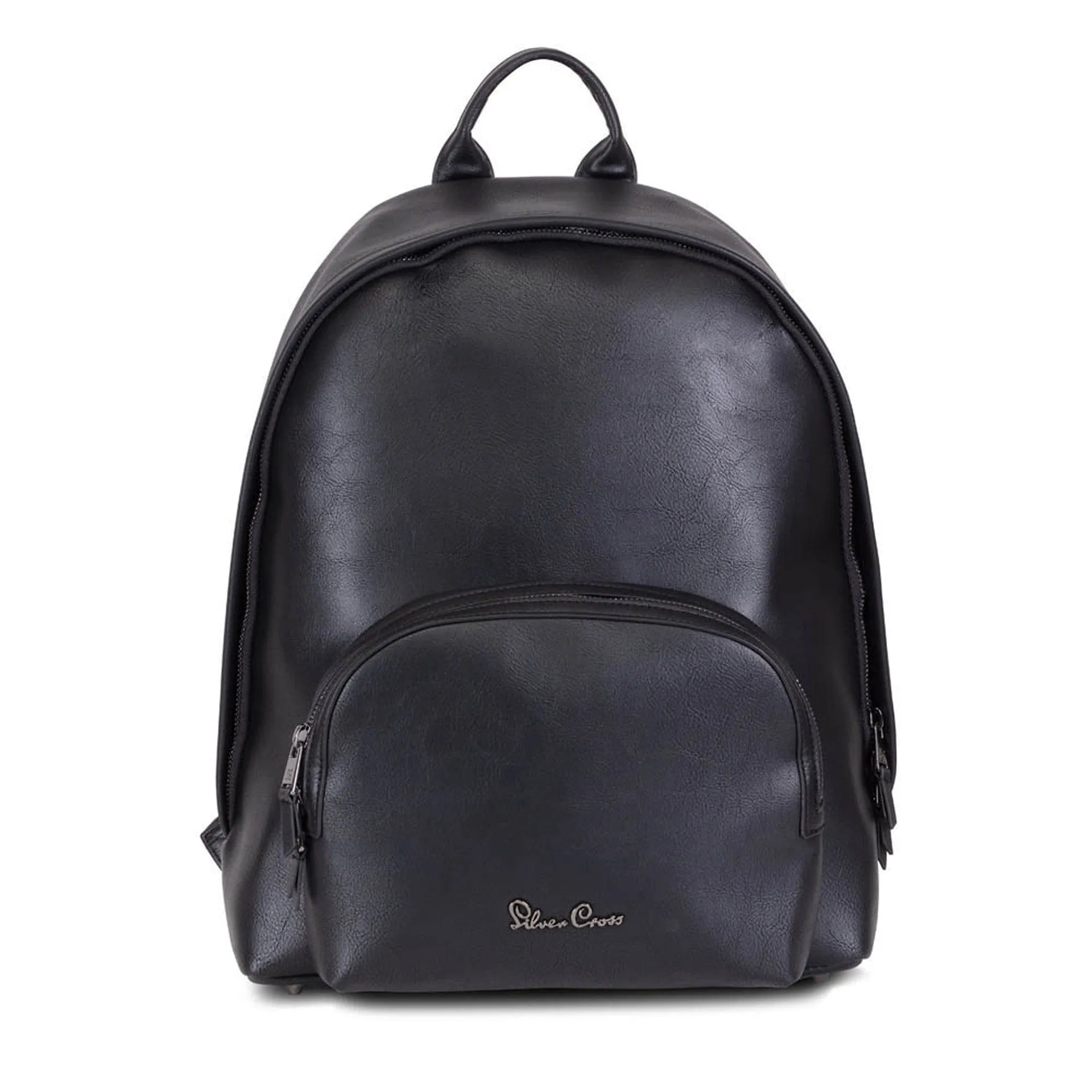Silver Cross Vegan Leather Rucksack - Black