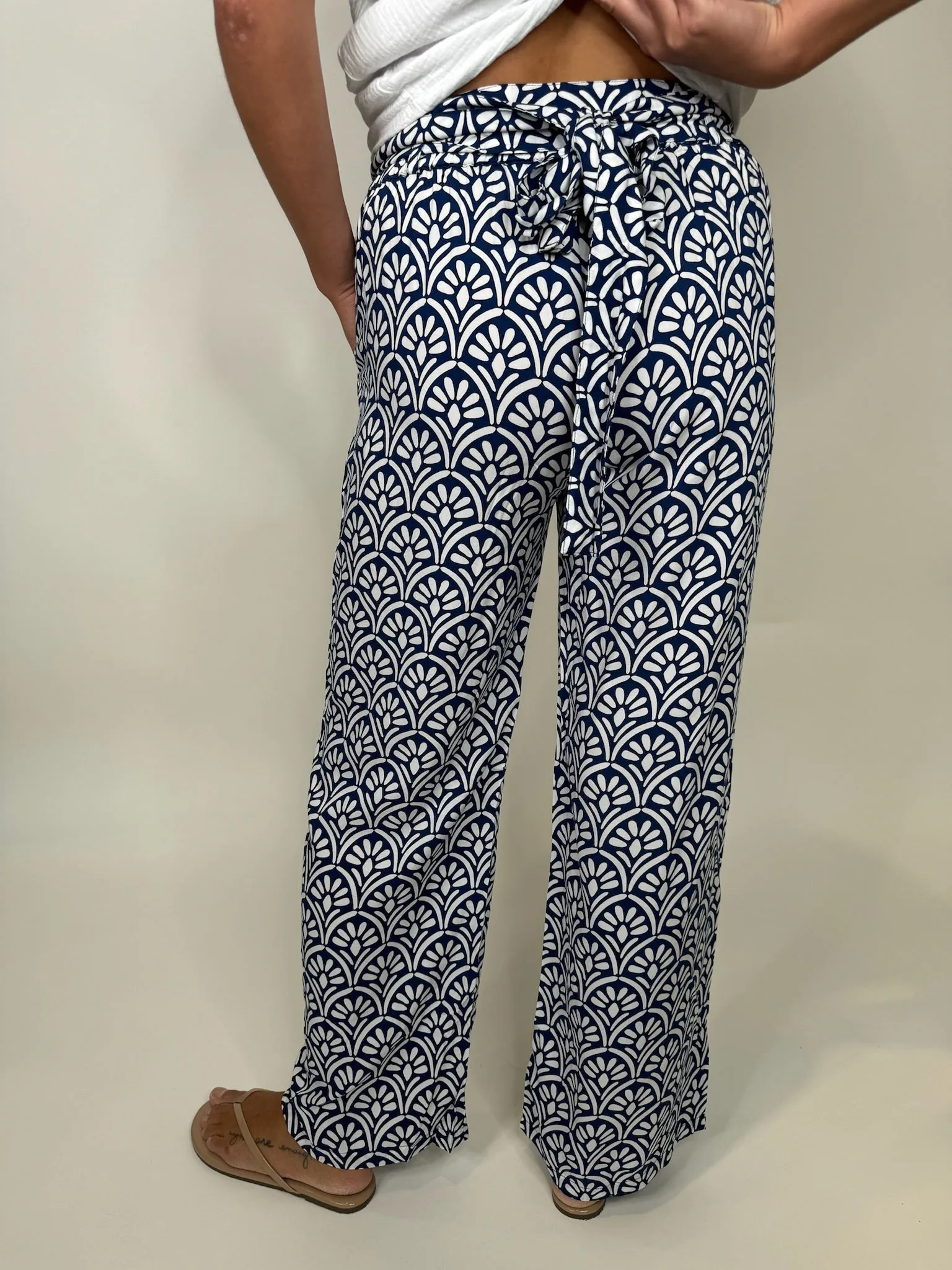 Skemo Art Deco Pants Navy