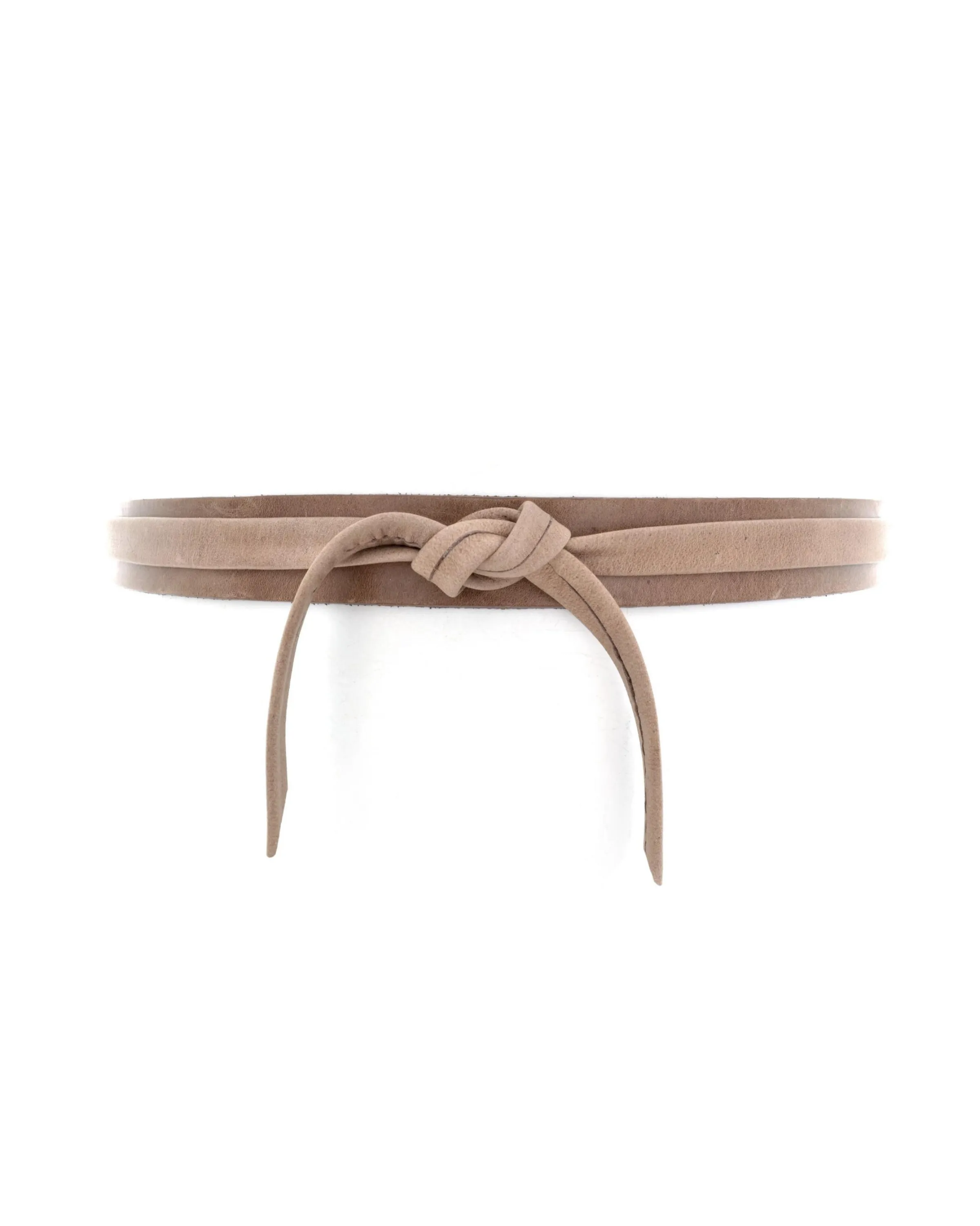 Skinny Wrap Belt Taupe