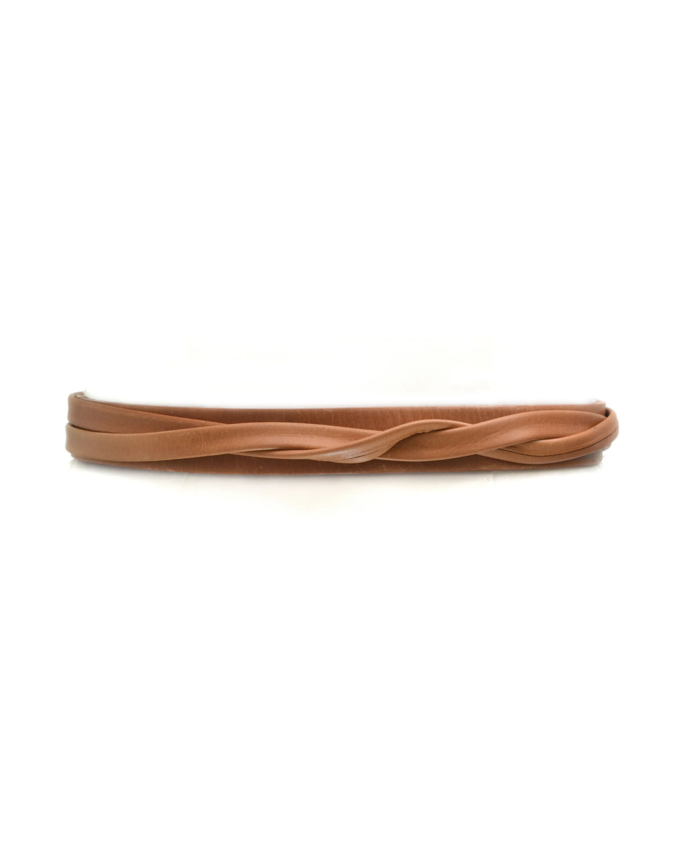 Skinny Wrap Belt Taupe
