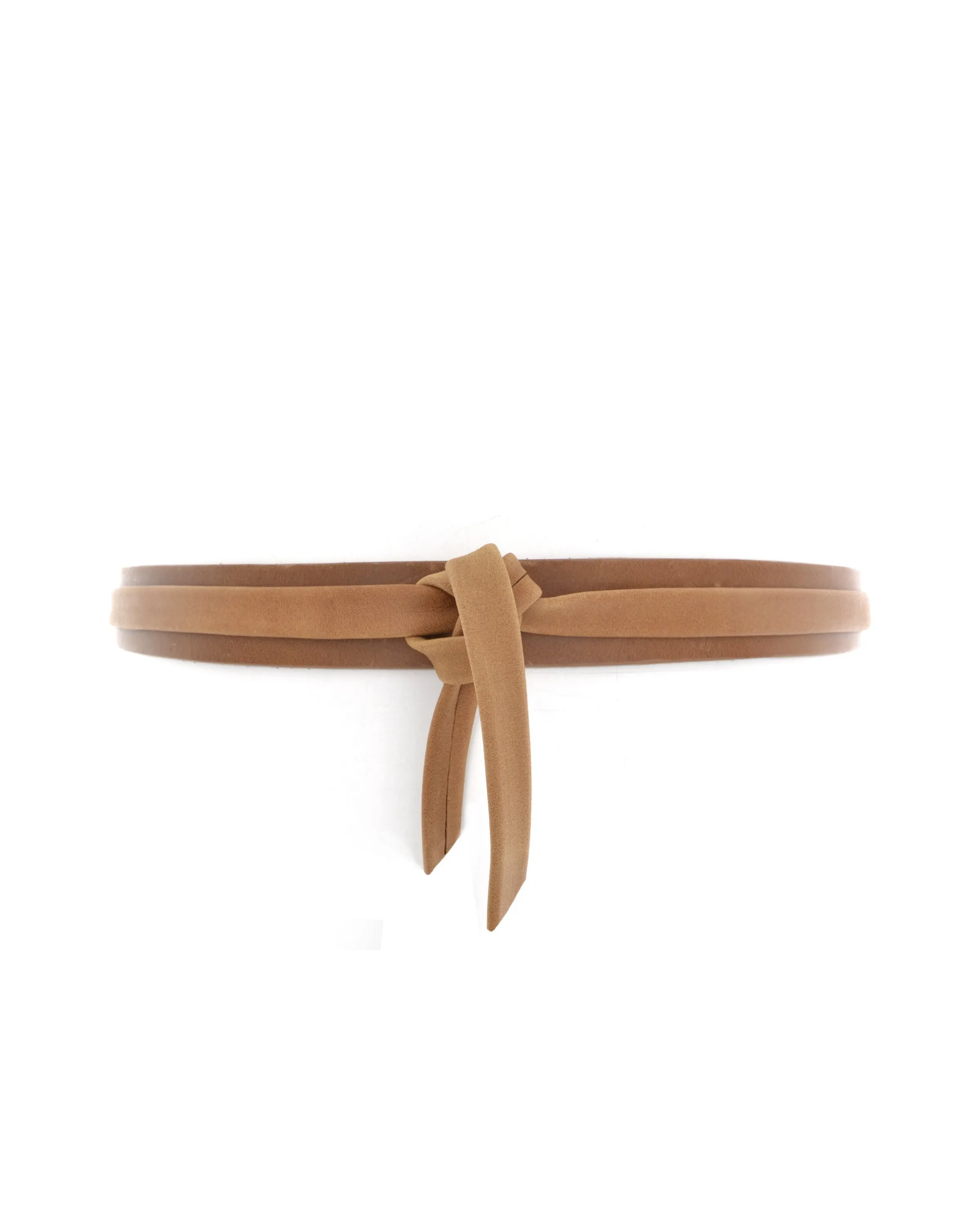 Skinny Wrap Belt Taupe