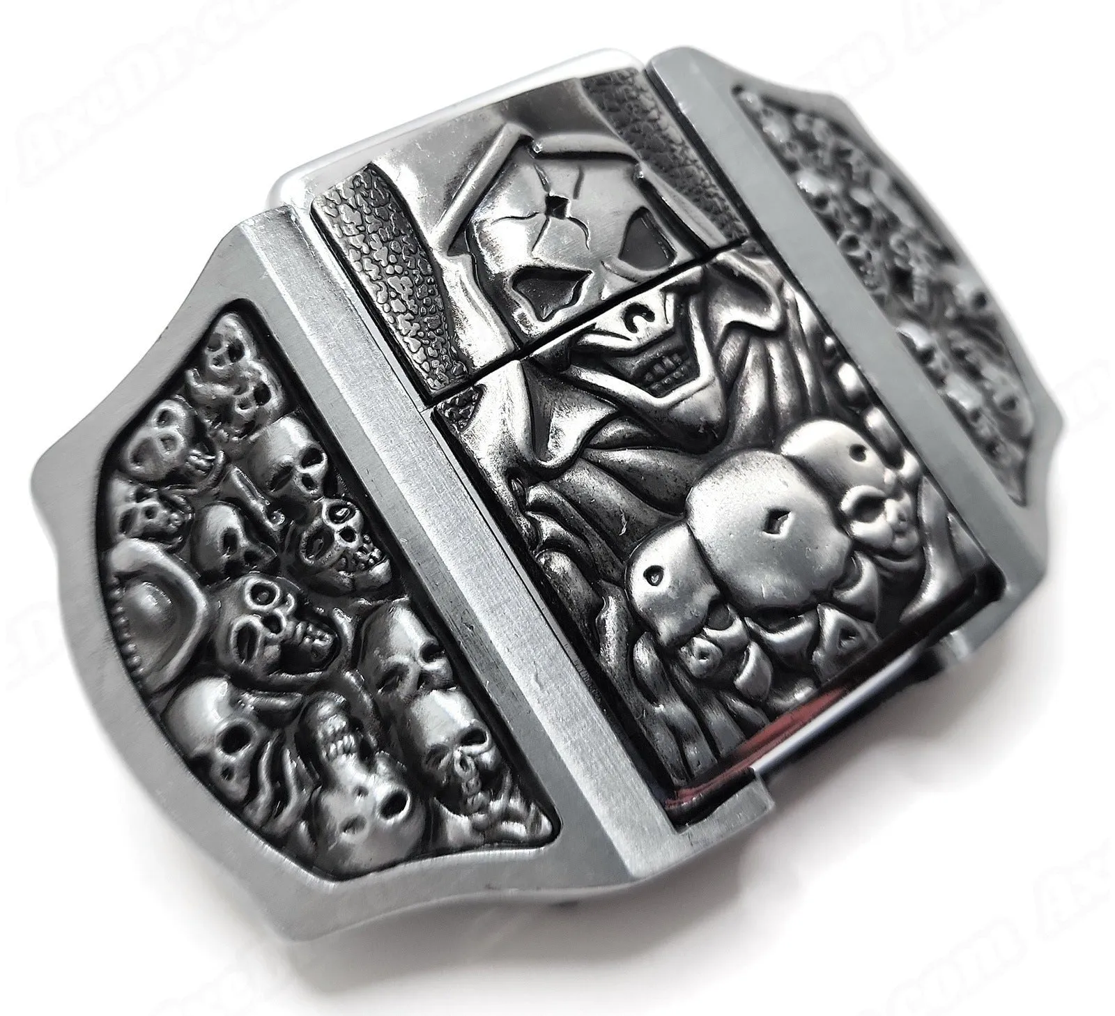 Skull & Grim Reaper Lighter Belt Buckle