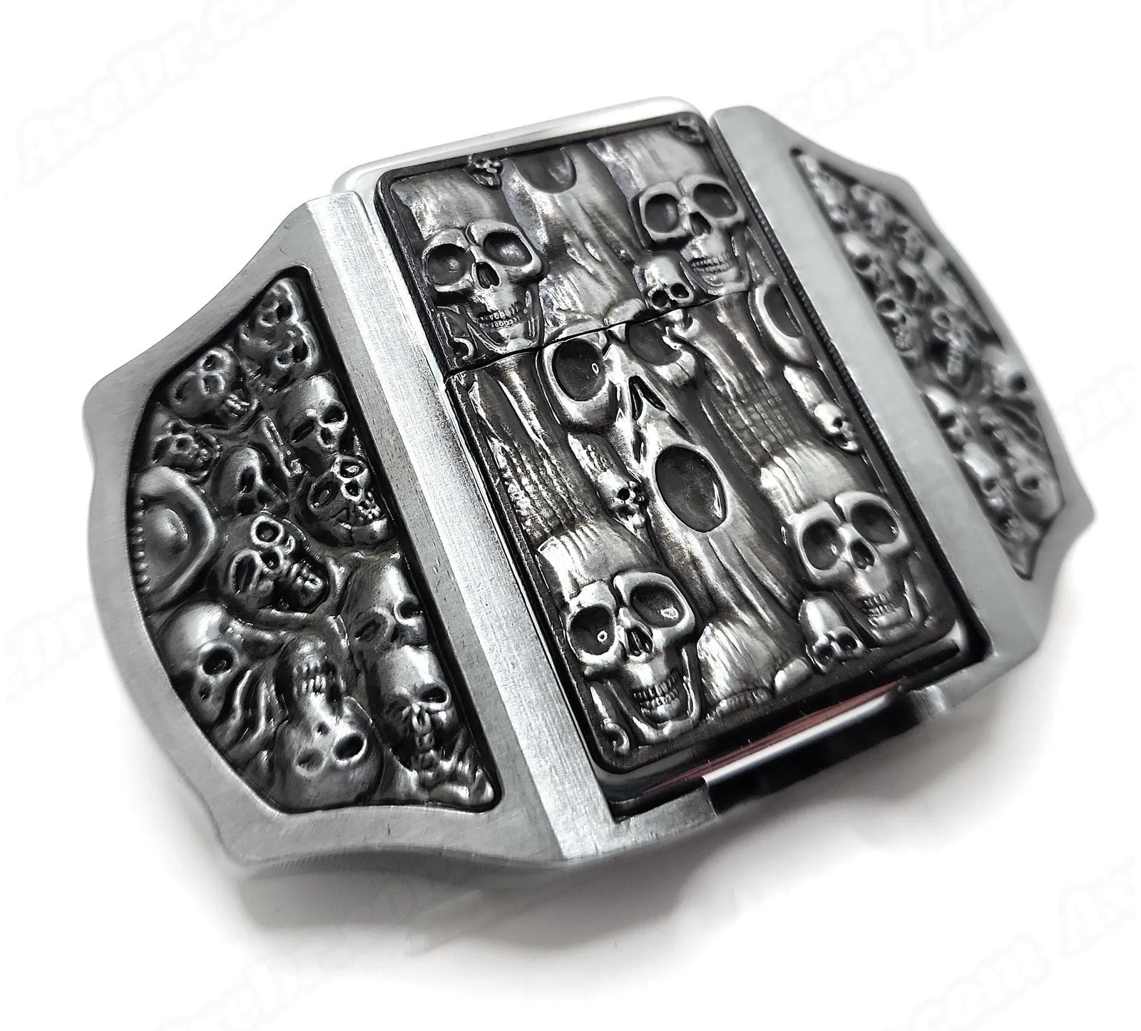 Skulls & Ghosts Lighter Belt Buckle