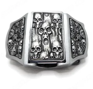 Skulls & Ghosts Lighter Belt Buckle