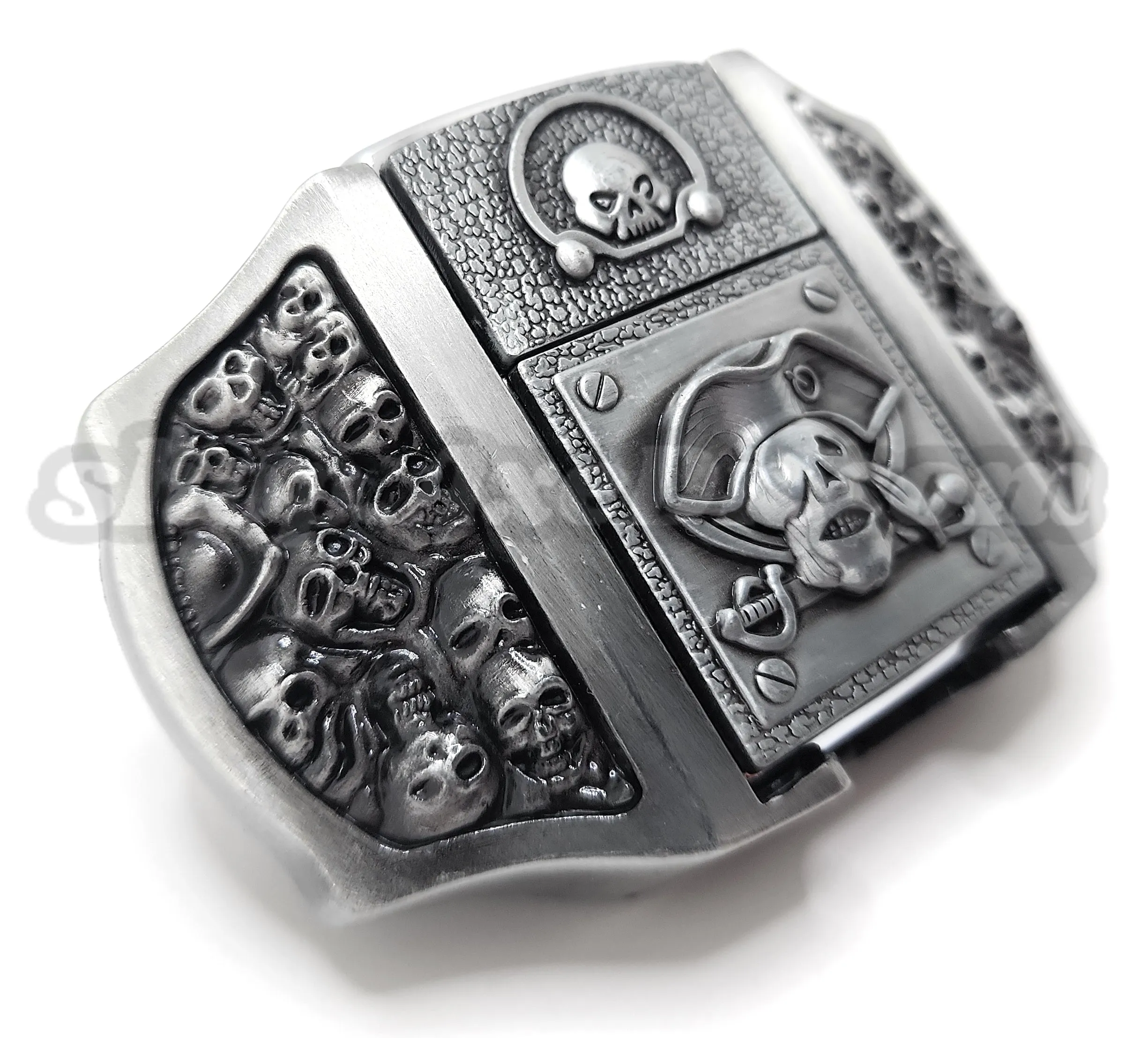 Skulls & Pirates Lighter Belt Buckle