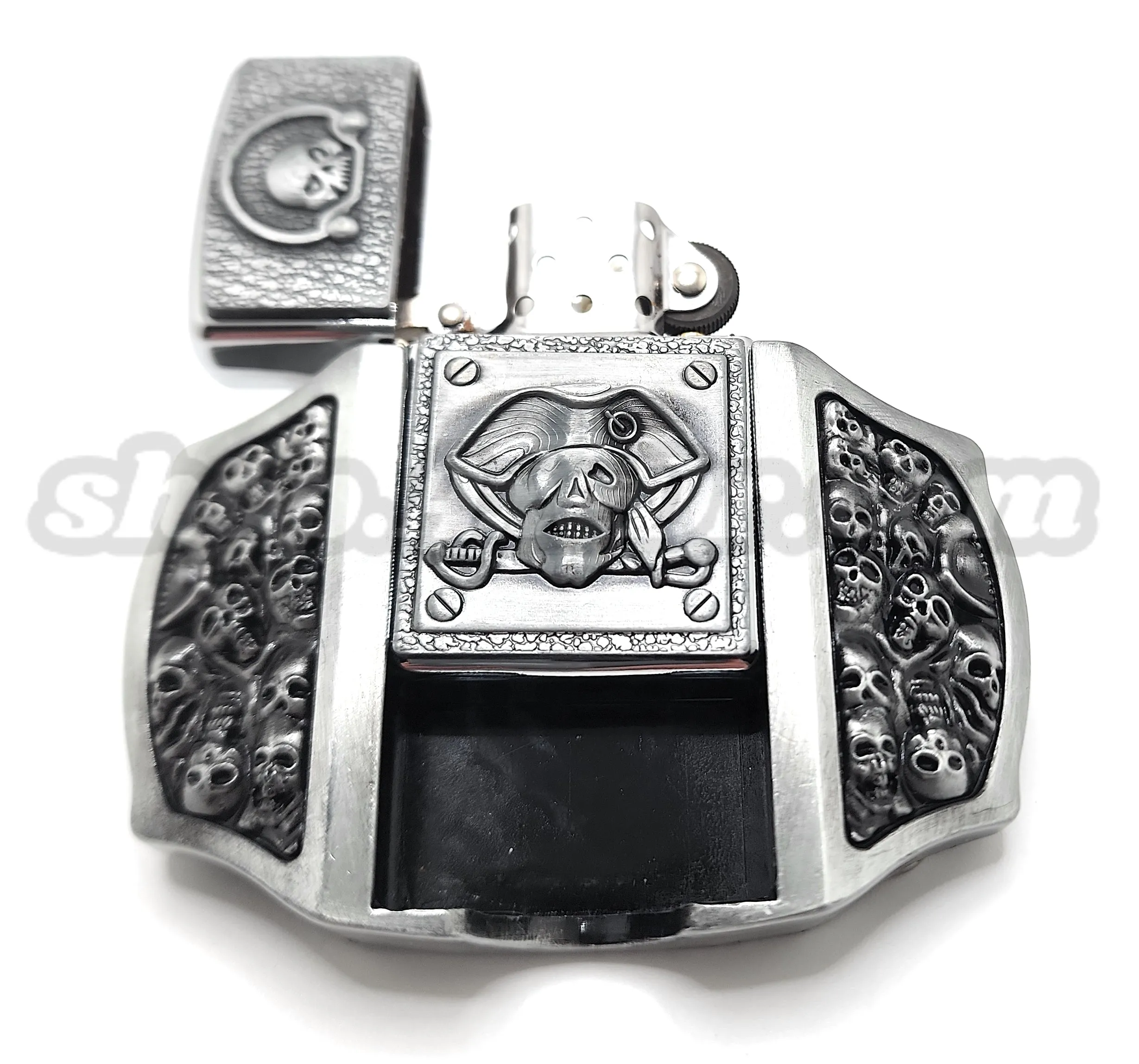 Skulls & Pirates Lighter Belt Buckle
