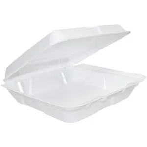 SMALL 1 COMP FOAM HINGED LID 8" X 8 X 3 200CT