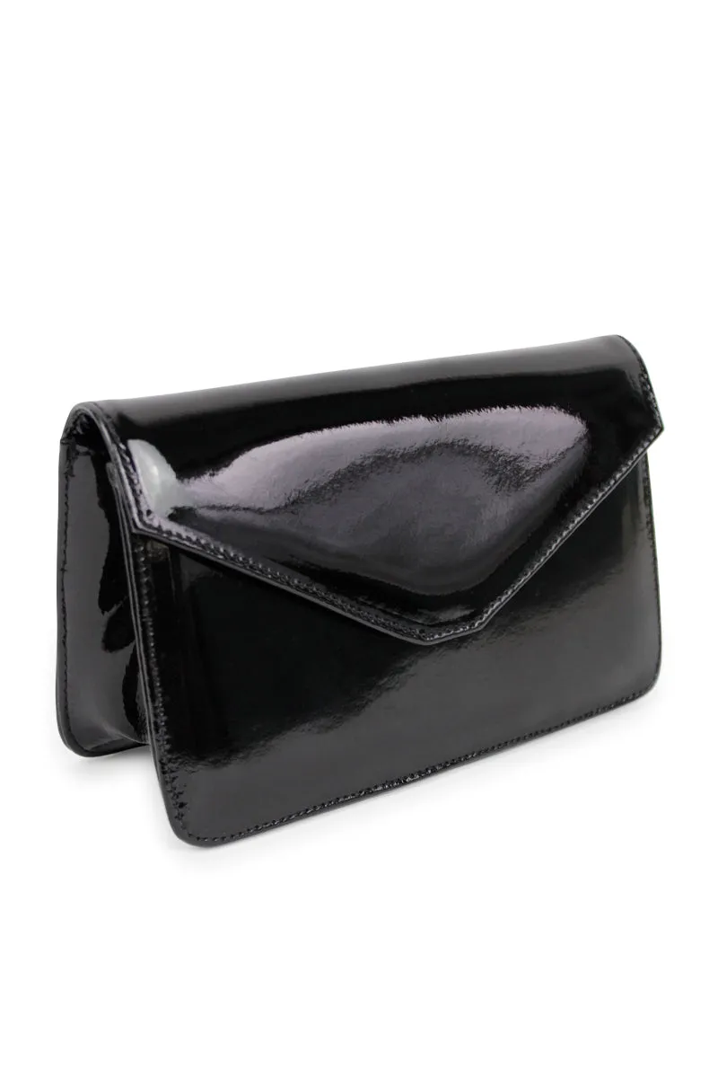 Small Patent Leather Envelope Handbag