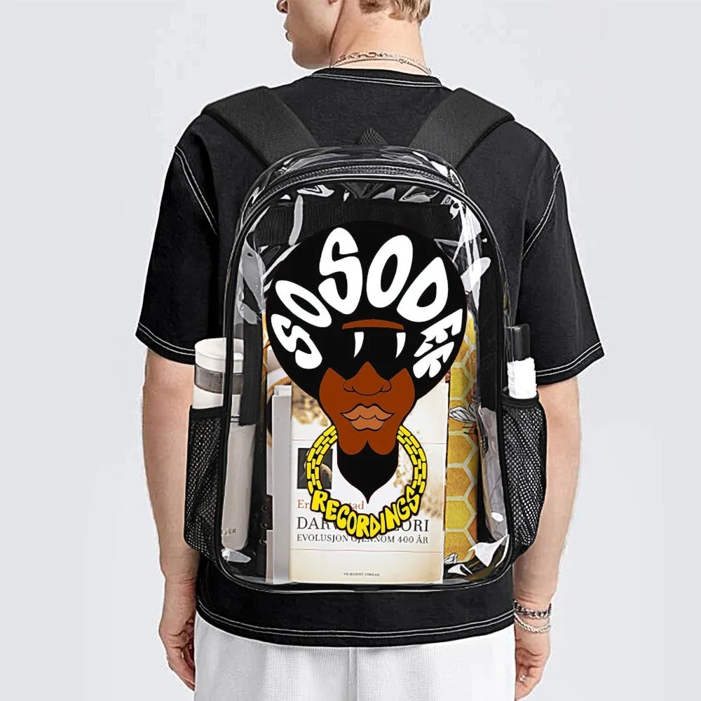 So So Def Transparent Backpack 17 Inch