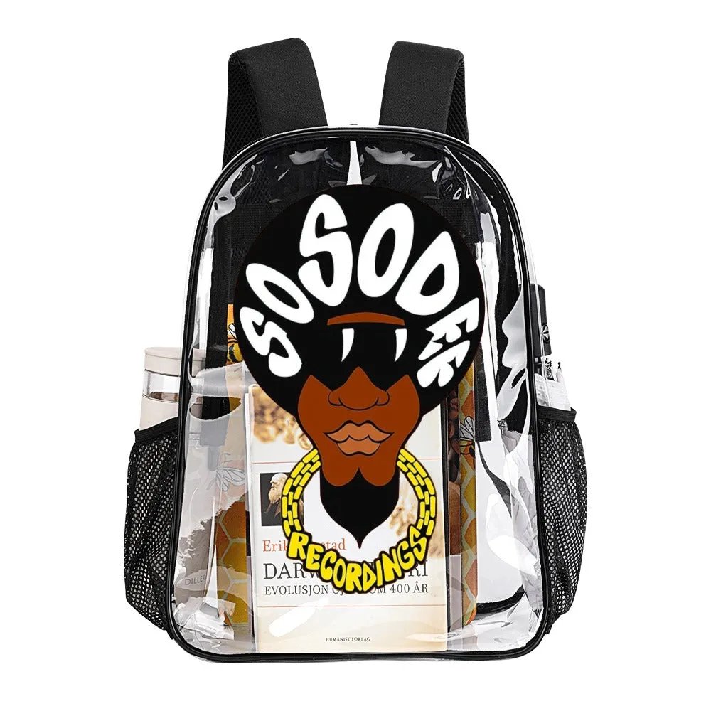 So So Def Transparent Backpack 17 Inch