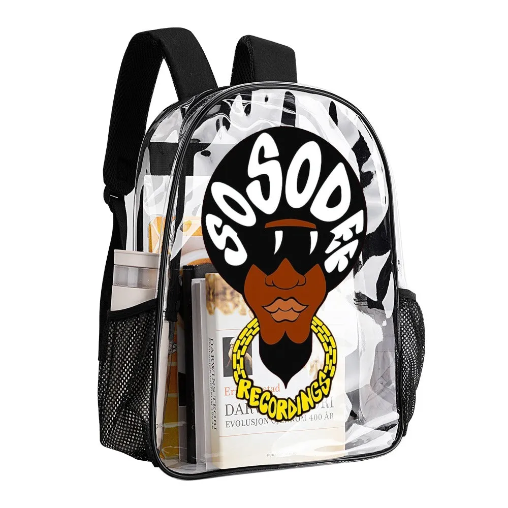 So So Def Transparent Backpack 17 Inch