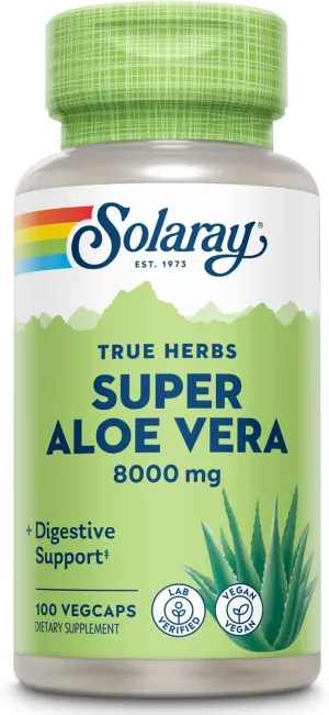 Solaray Aloe Vera Gel Concentrate 40 Mg Super