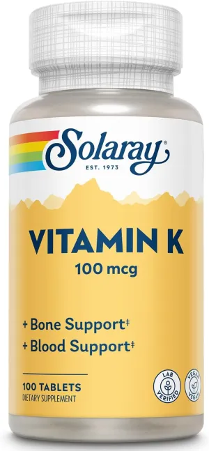 Solaray Vitamin K 100 Mcg