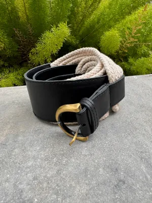 Sole Rope Leather Belt