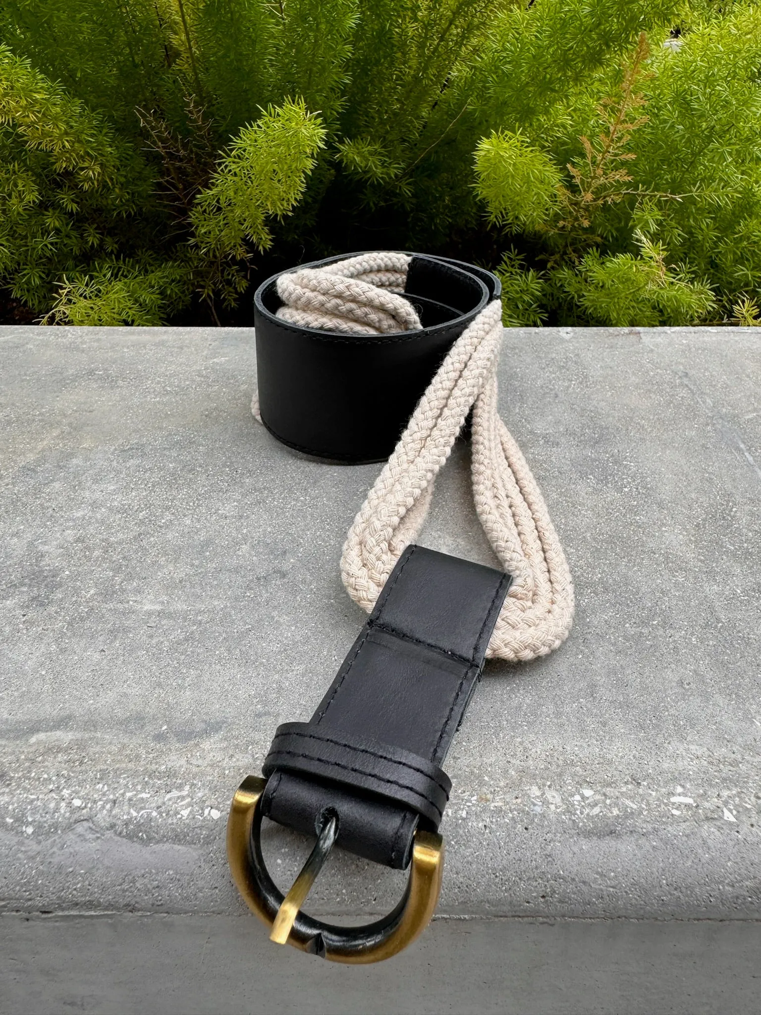 Sole Rope Leather Belt
