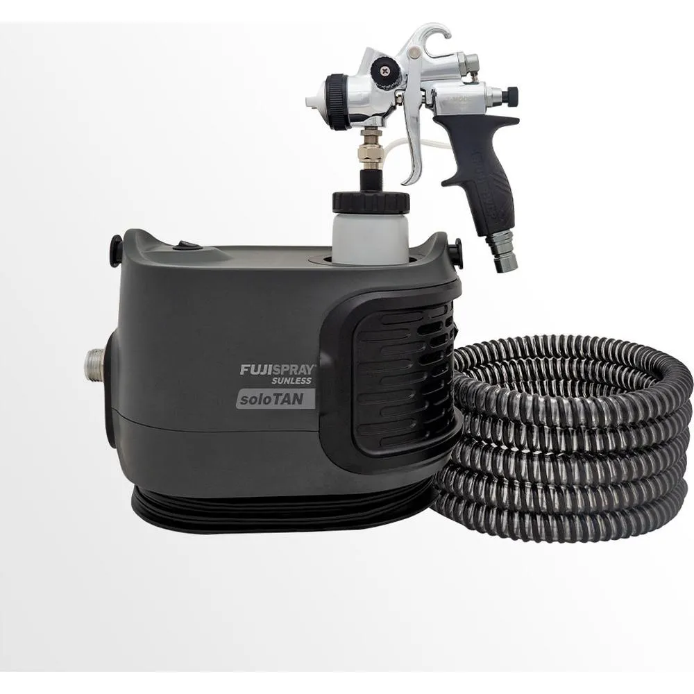 soloTAN with T-PRO Bottom-Feed Applicator Spray Tan System by Fuji Spray Sunless