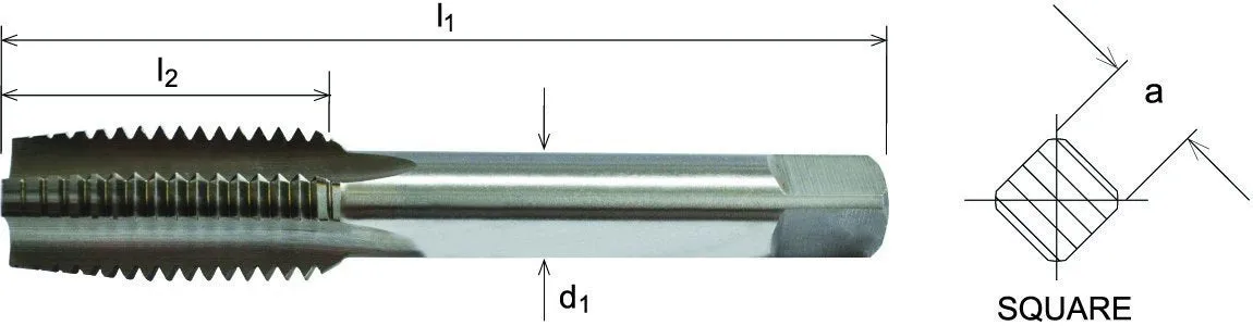 SOMTA - Series 511 HSS Metric Tap M18 x 2.0 Taper (Fine) Short Hand Tap