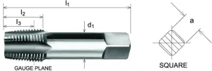 SOMTA - Series 575 HSS BSPT Tap 1-1/4" (Bottoming Lead, Taper Form)