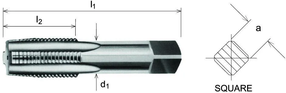SOMTA - Series 907 Carbon Steel BSPF Tap 1-1/2" Taper (Parallel Form)