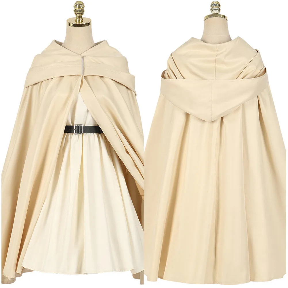 Sousou No Frieren Anime Frieren Cosplay Costume Beige Outfits Halloween Carnival Suit
