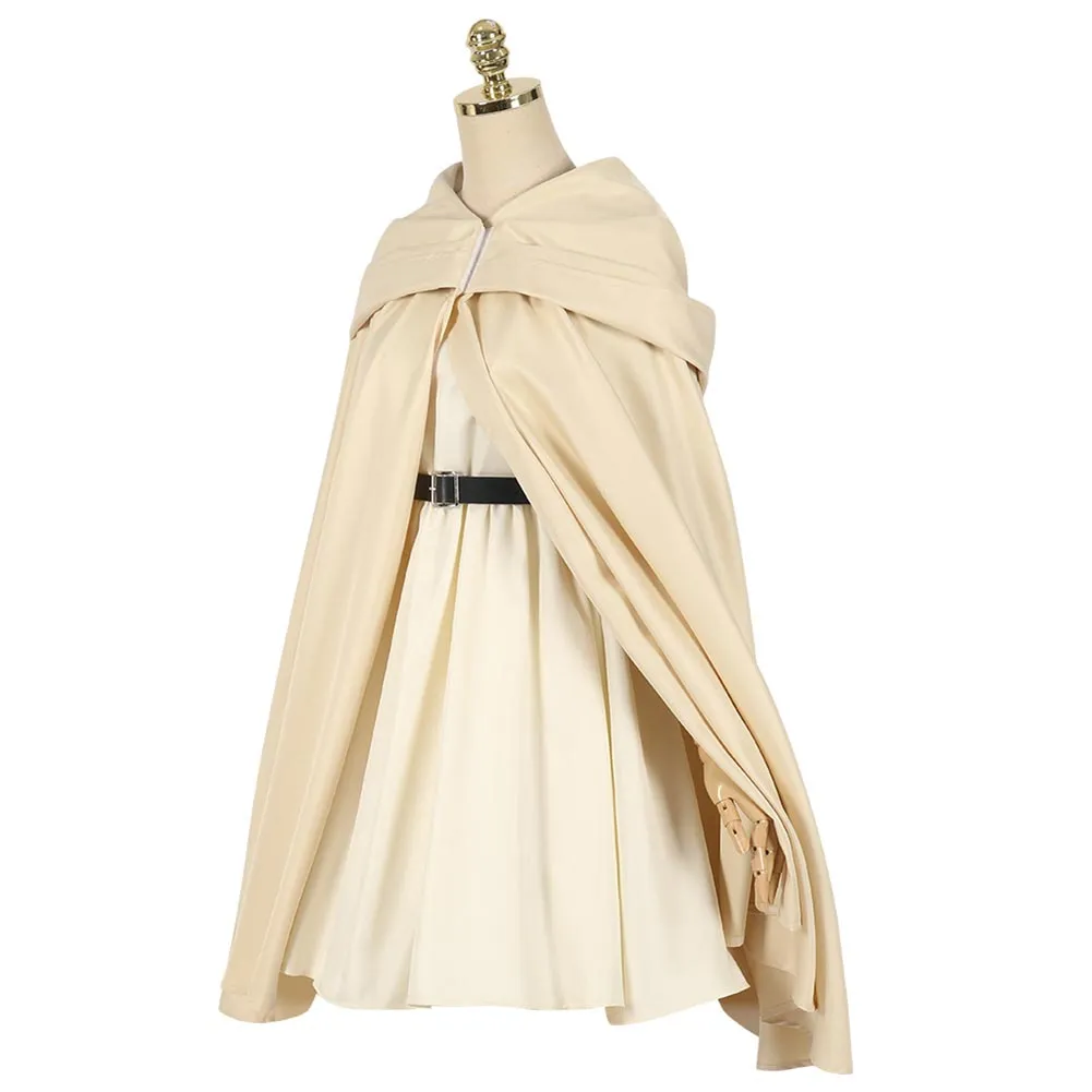 Sousou No Frieren Anime Frieren Cosplay Costume Beige Outfits Halloween Carnival Suit