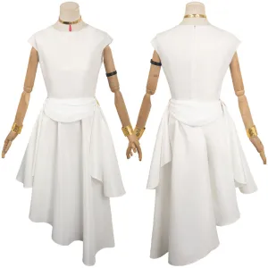 Sousou no Frieren Flamme White Cosplay Costume Outfits Halloween Carnival Suit