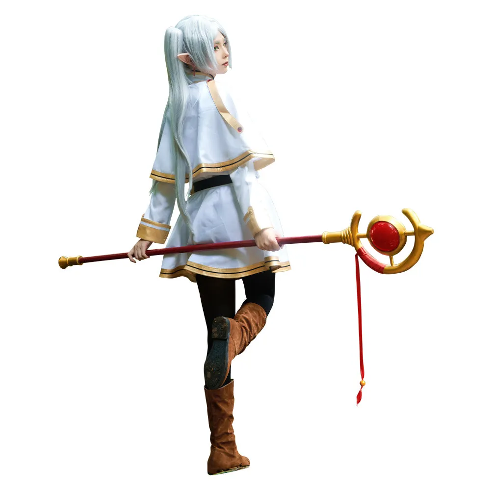 Sousou No Frieren Frieren Cosplay Costume Women Cape Dress Belt Outfits