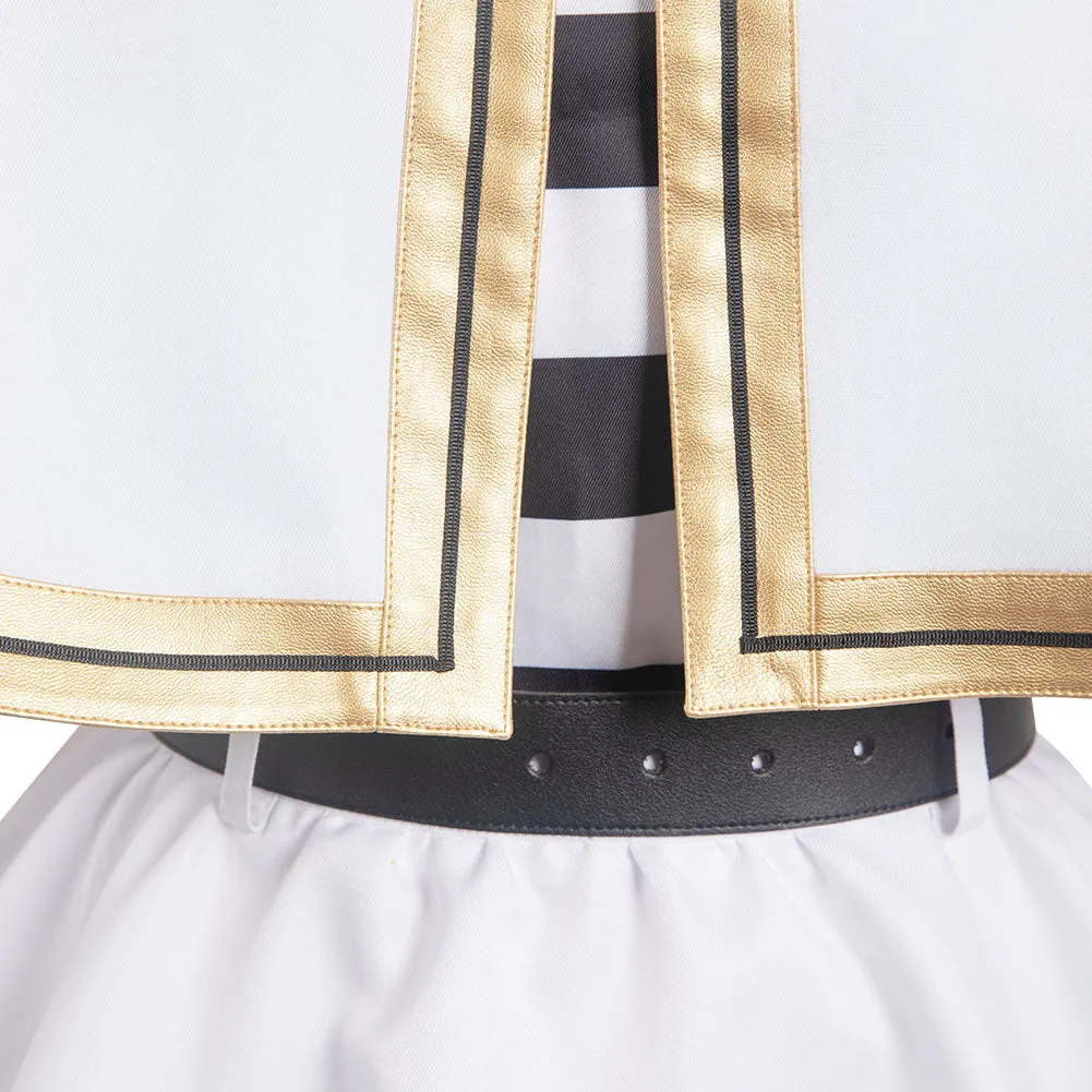 Sousou No Frieren Frieren Cosplay Costume Women Cape Dress Belt Outfits