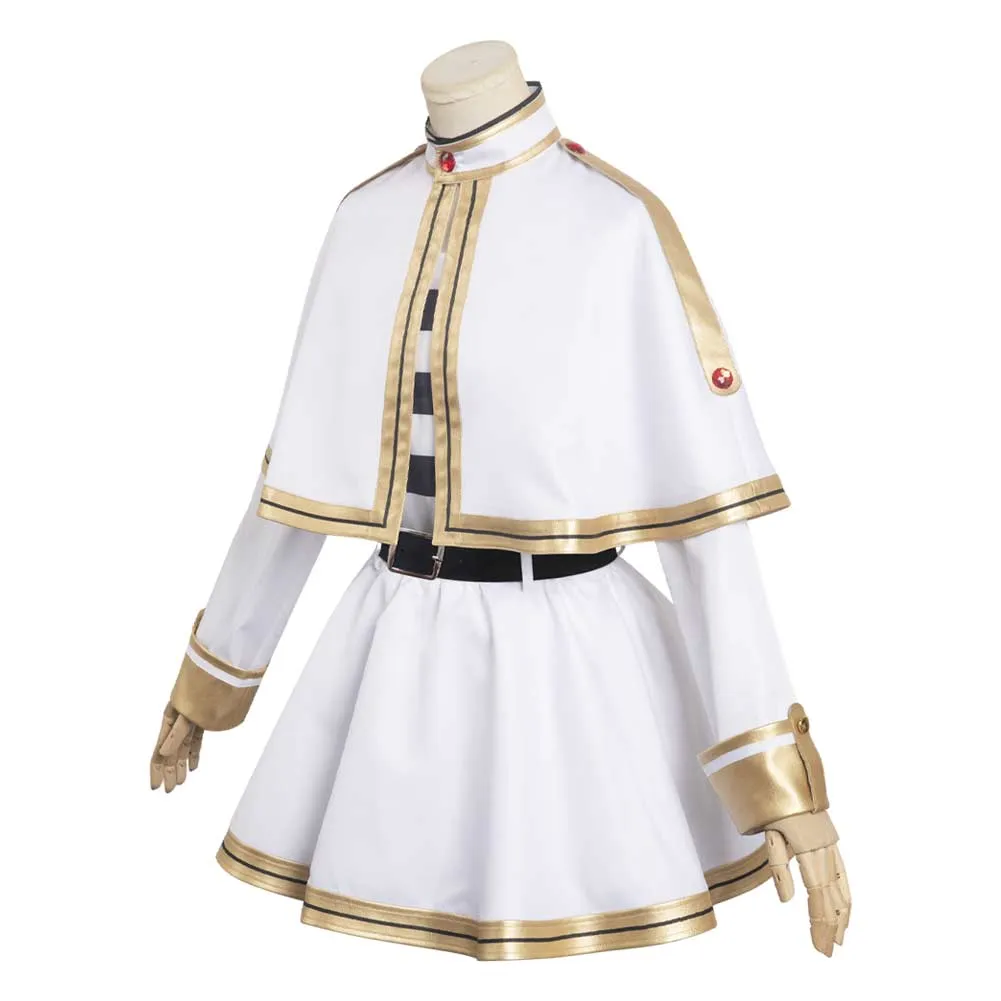 Sousou No Frieren Frieren Cosplay Costume Women Cape Dress Belt Outfits