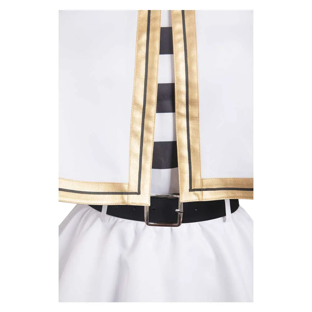 Sousou No Frieren Frieren Kids Children White Dress Cosplay Costume Outfits Halloween Carnival Suit