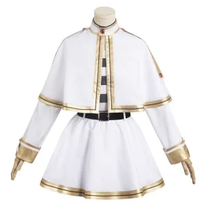 Sousou No Frieren Frieren Kids Children White Dress Cosplay Costume Outfits Halloween Carnival Suit