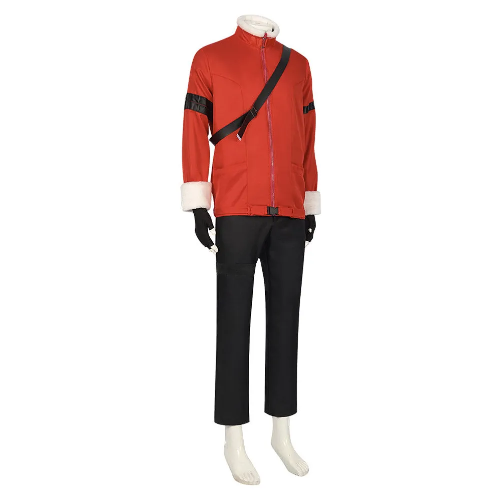 Sousou No Frieren Stark Anime Character Red Winter Suit Cosplay Costume Outfits Halloween Carnival Suit