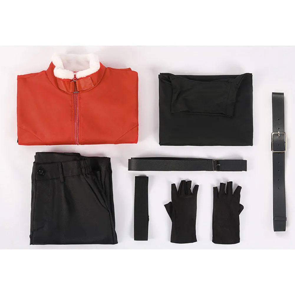 Sousou No Frieren Stark Anime Character Red Winter Suit Cosplay Costume Outfits Halloween Carnival Suit
