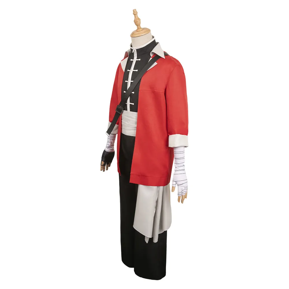 Sousou No Frieren Stark Red Suit Cosplay Costume Outfits