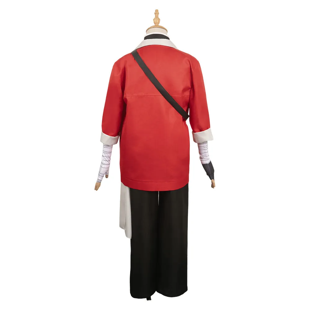 Sousou No Frieren Stark Red Suit Cosplay Costume Outfits