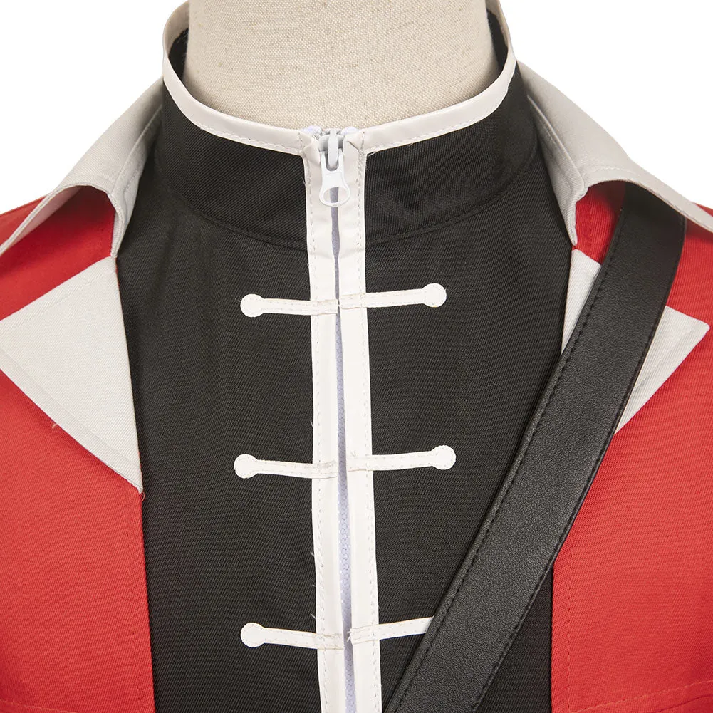 Sousou No Frieren Stark Red Suit Cosplay Costume Outfits