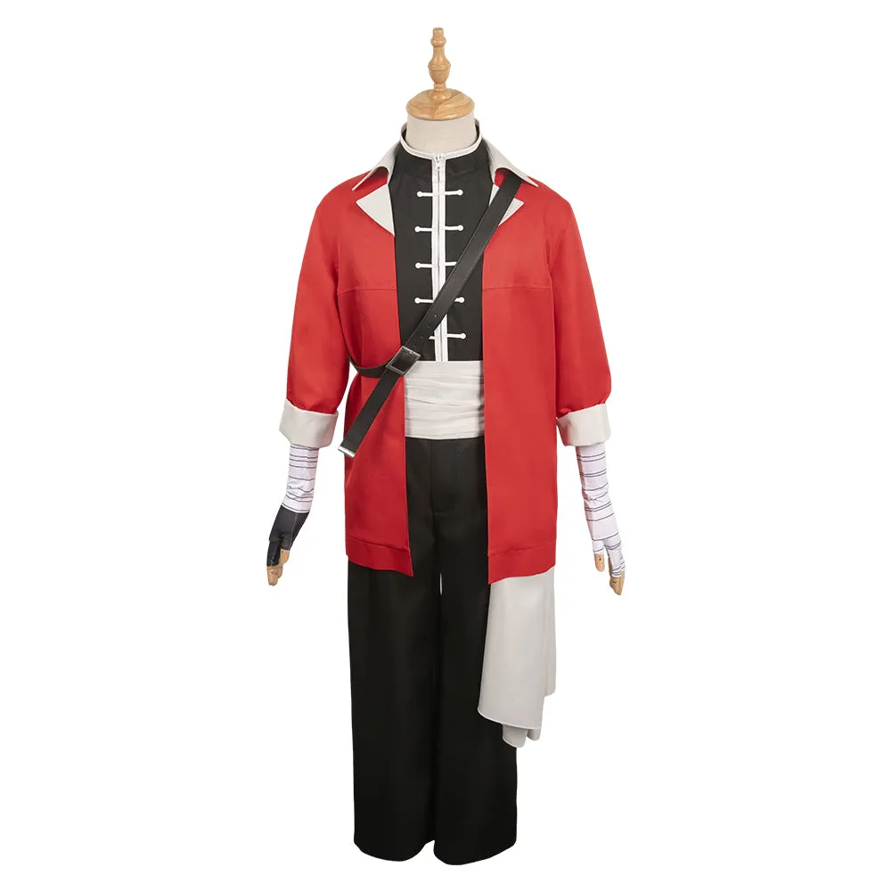 Sousou No Frieren Stark Red Suit Cosplay Costume Outfits