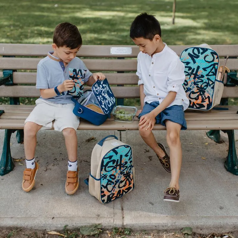 [Soyoung] Colourful graffiti grade school backpack