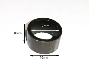 SPA09 SPACER FOR 12MM AXLE SPINDLE FOR MINI MOTO / DIRT / QUAD BIKE 12MM X 8MM