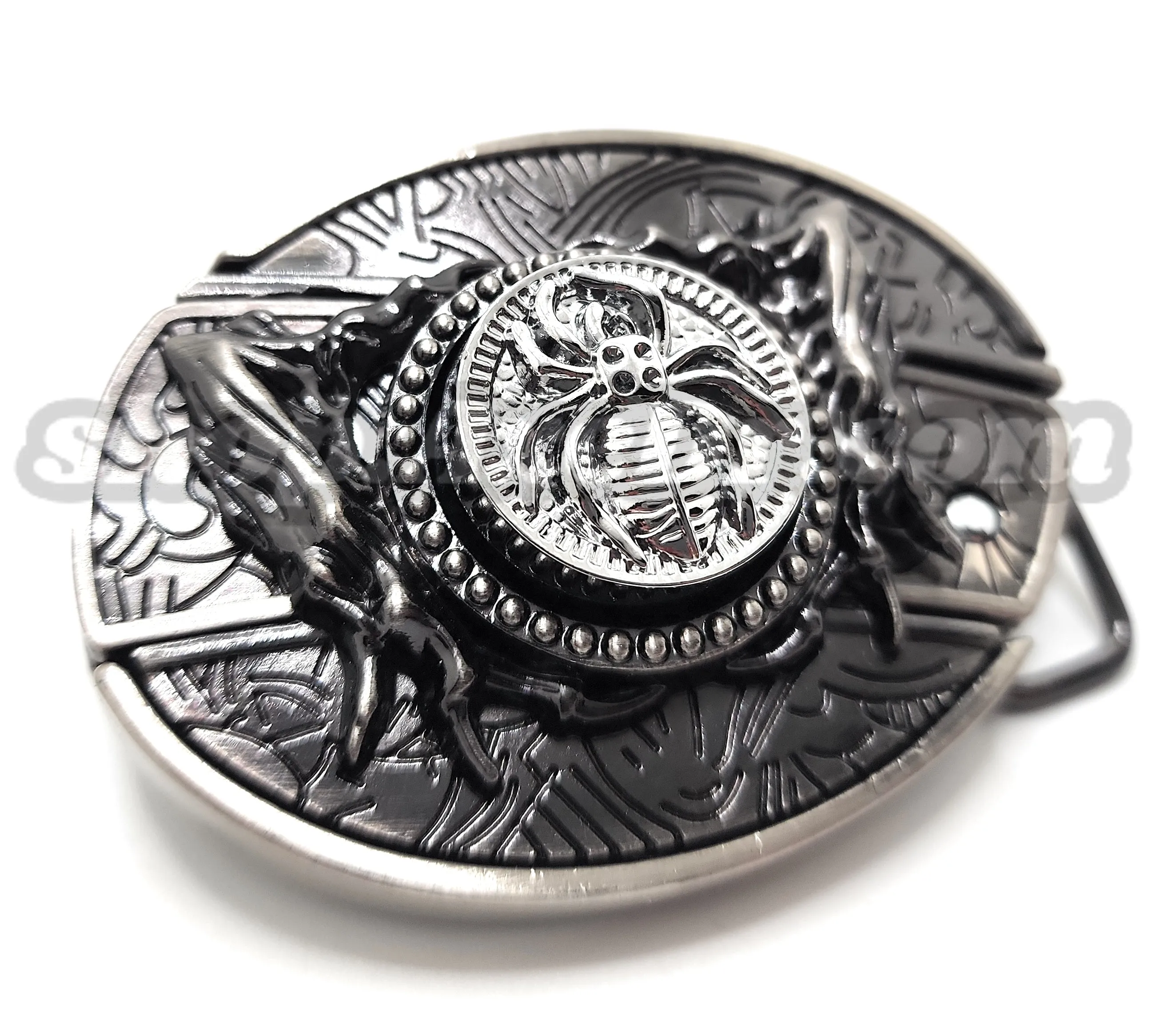 Spider Spinner Folding Knife Belt Buckle