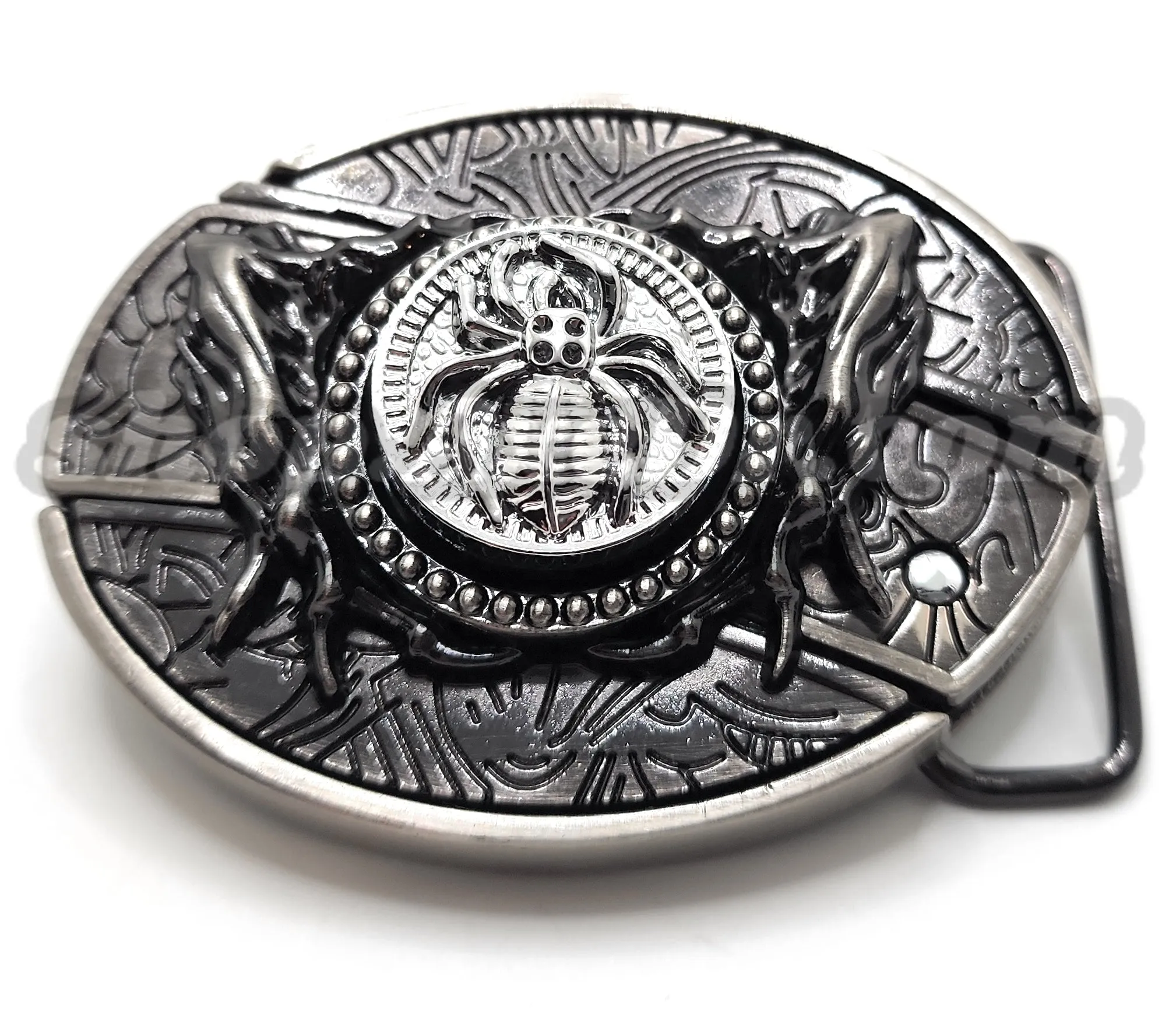 Spider Spinner Folding Knife Belt Buckle