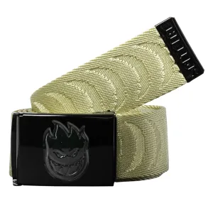 Spitfire - Bighead Crescent Jacquard Web Belt Tan/Black