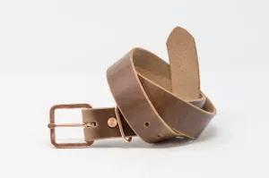 Square Rustic Copper Buckle Belts