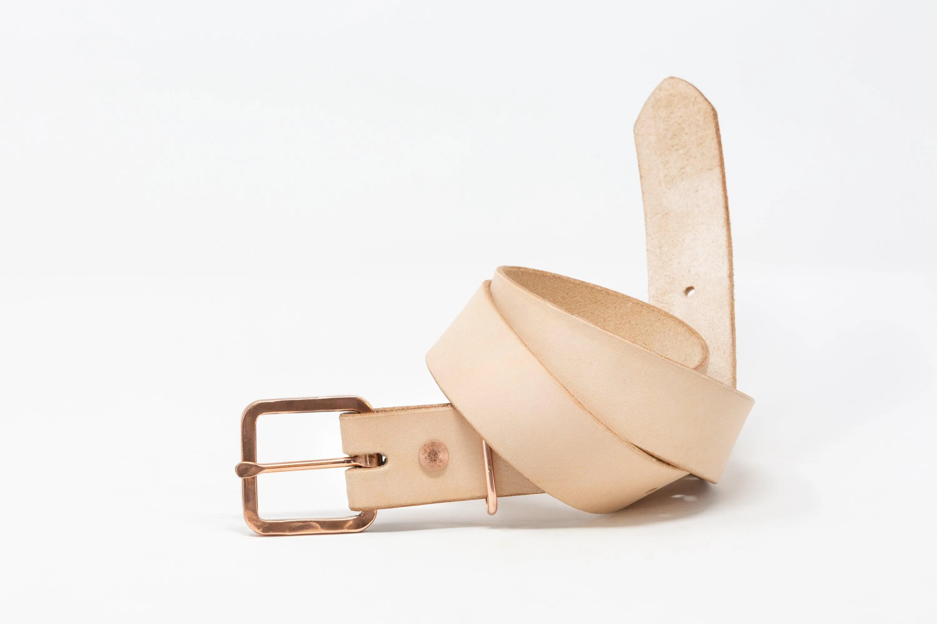 Square Rustic Copper Buckle Belts