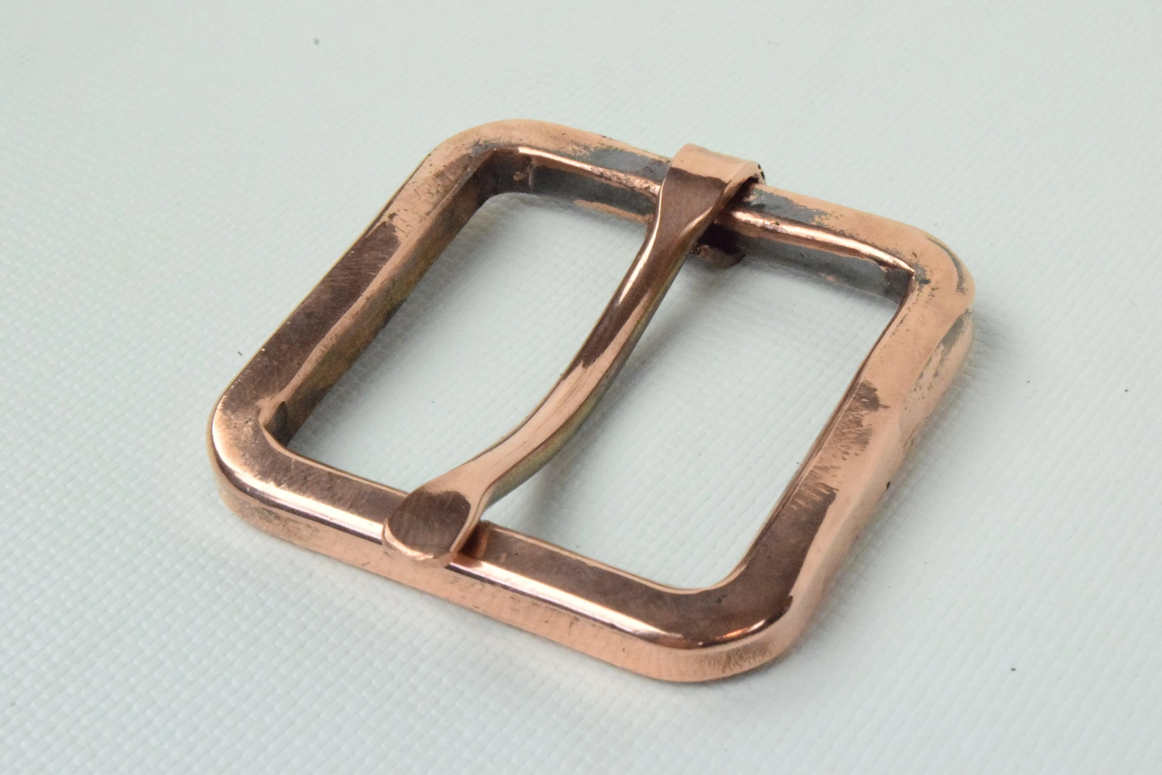 Square Rustic Copper Buckle Belts